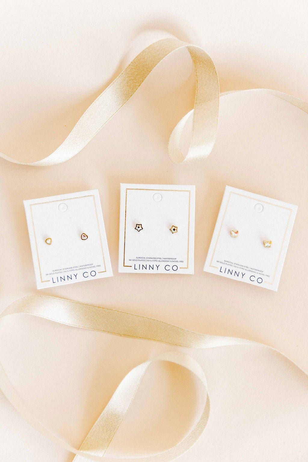 Polly Butterfly Screwback Stud Earrings