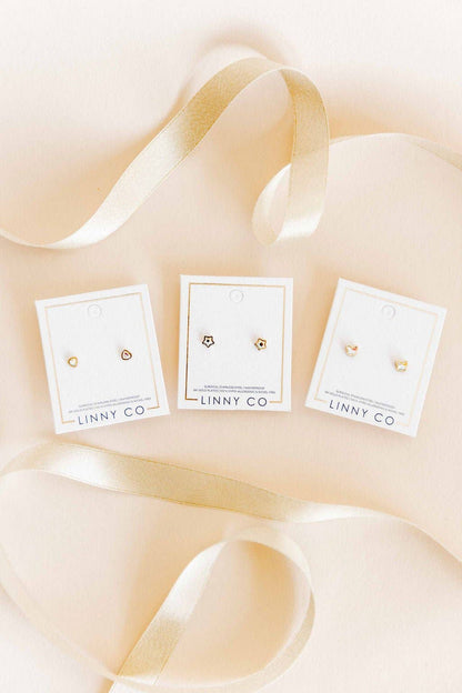 Polly Butterfly Screwback Stud Earrings