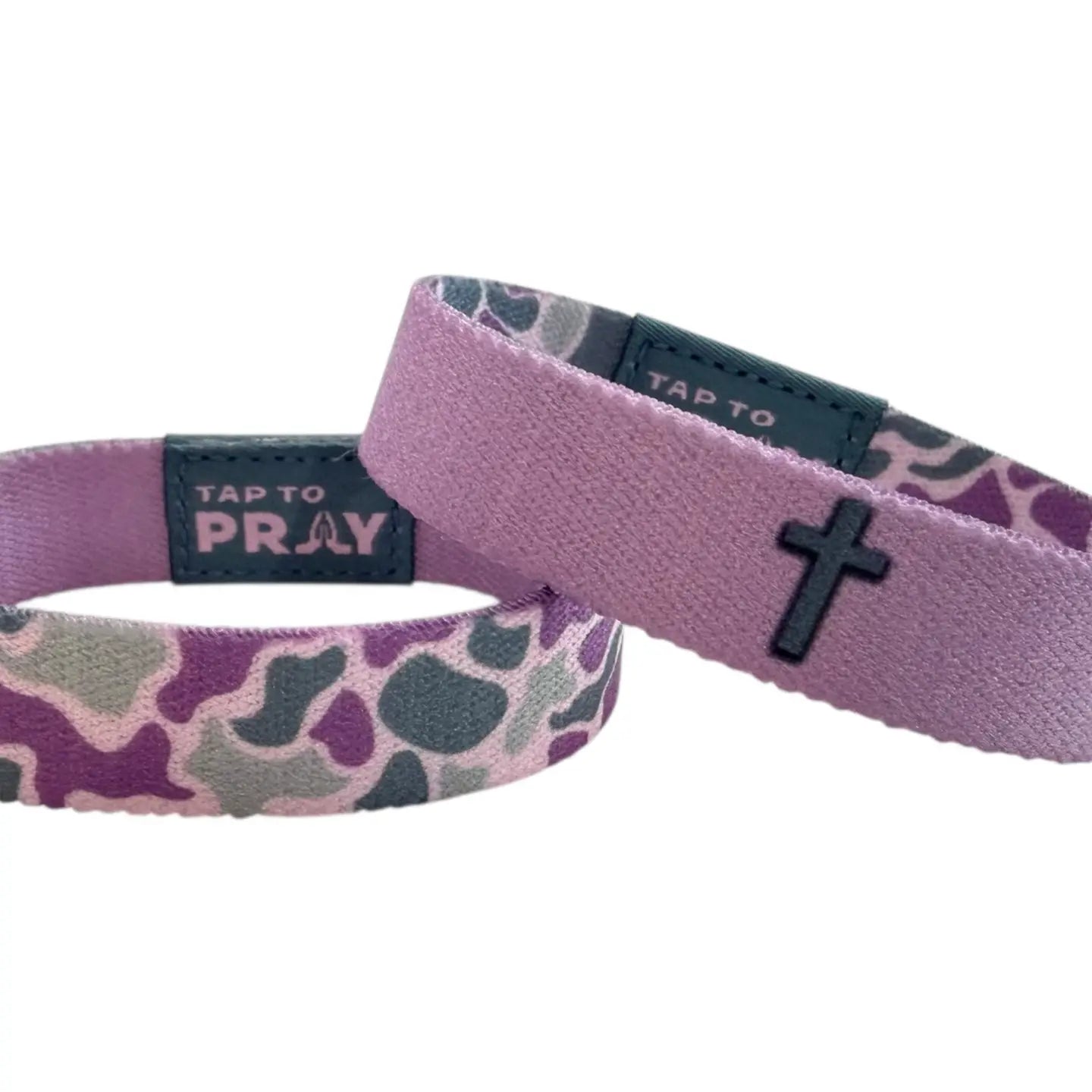 Tap To Pray™ Wristbands - River Rock Camo Lilac