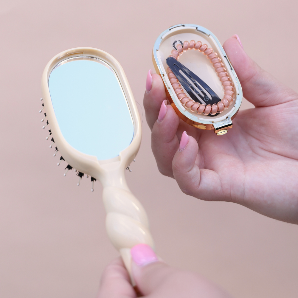 TELETIE Mini Boar Brush | Tan
