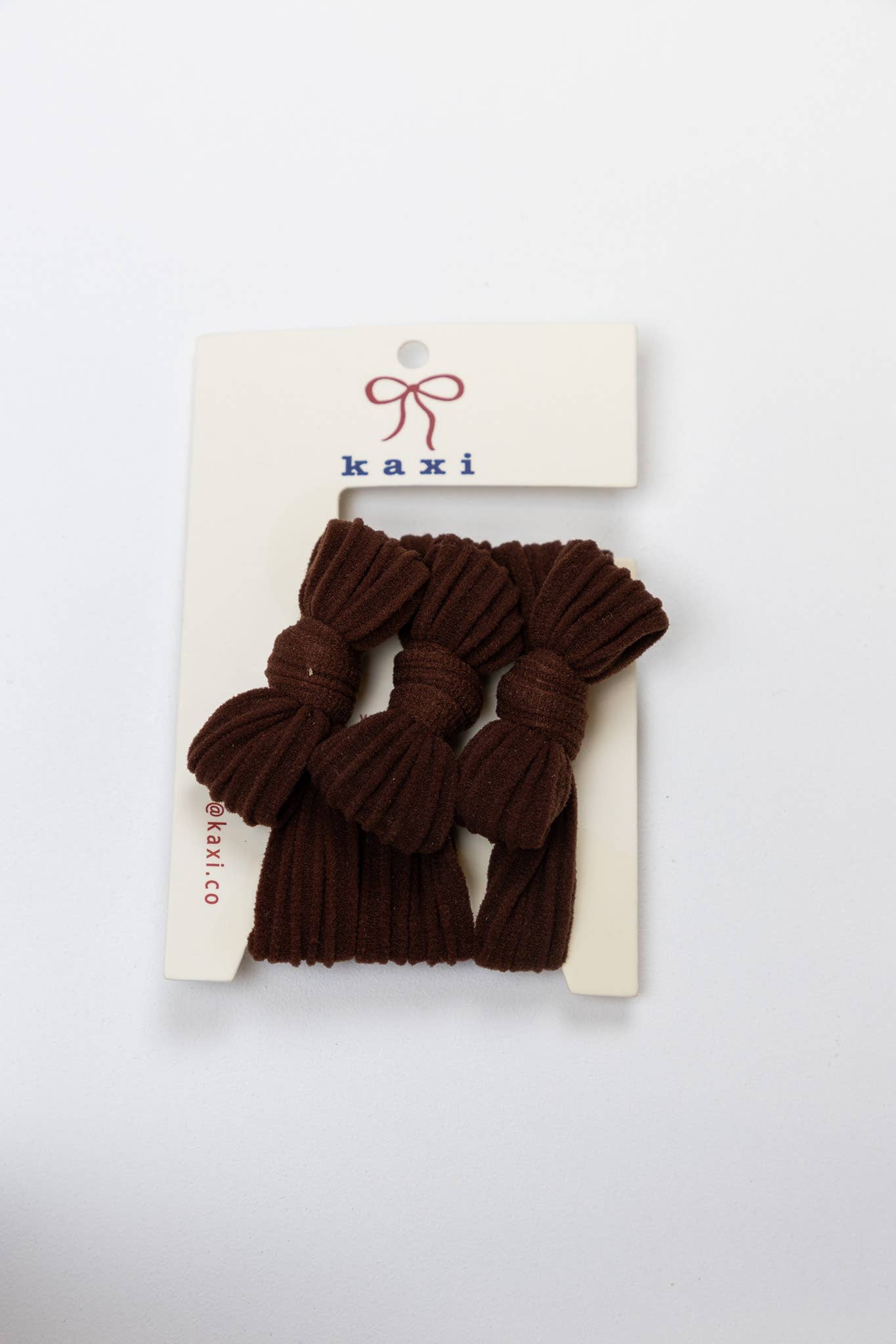 Kaxi Nylon Bow Slick Back Hair Ties