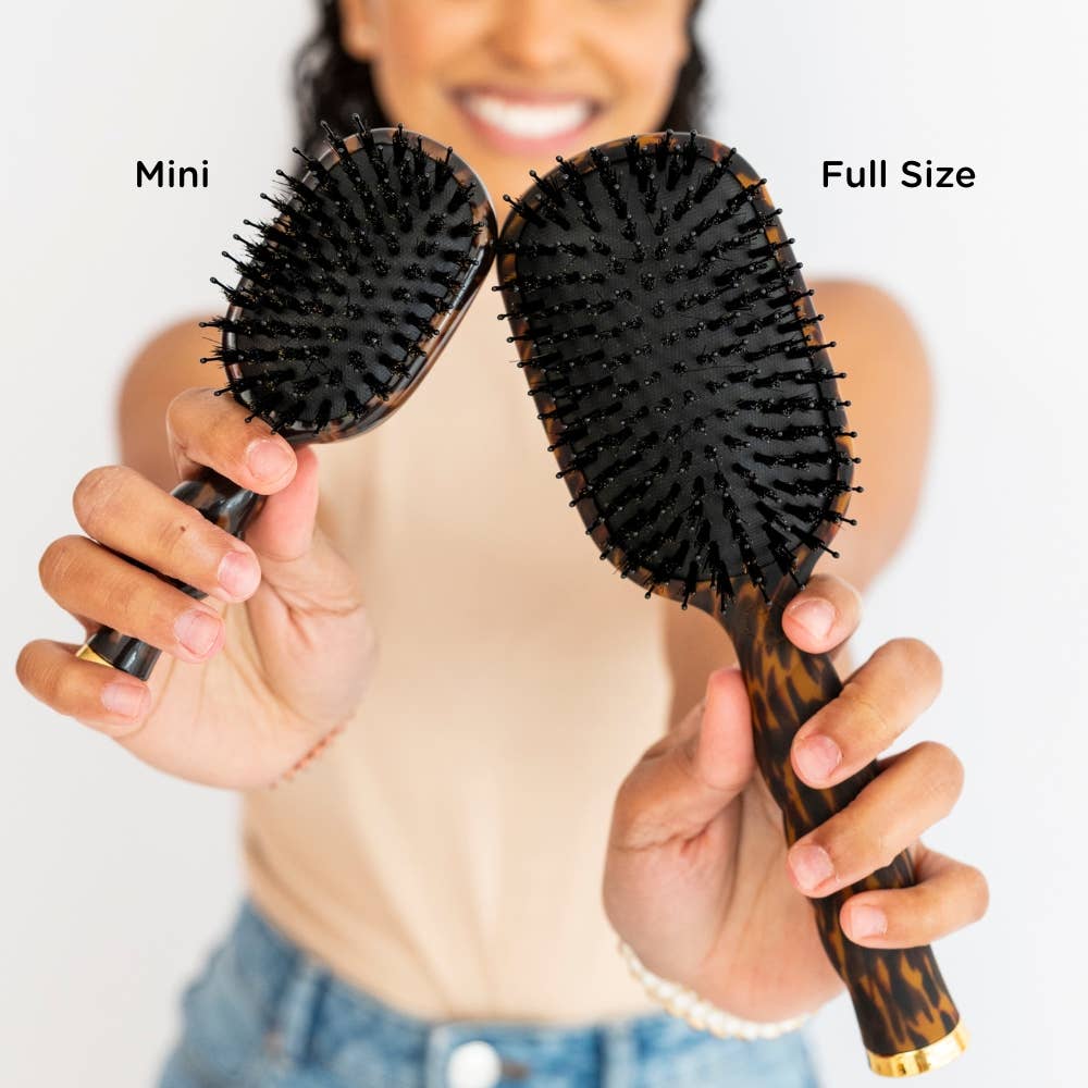 TELETIE Mini Boar Brush | Tortoise