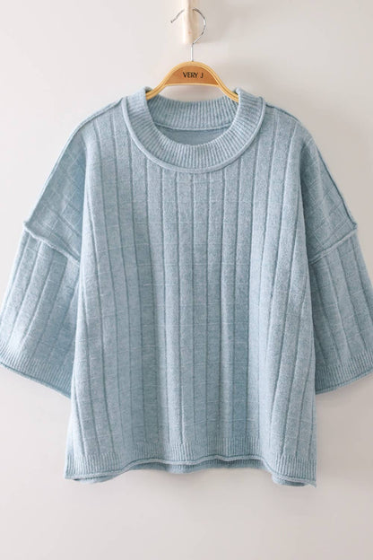 Allie Ribbed Knit Sweater