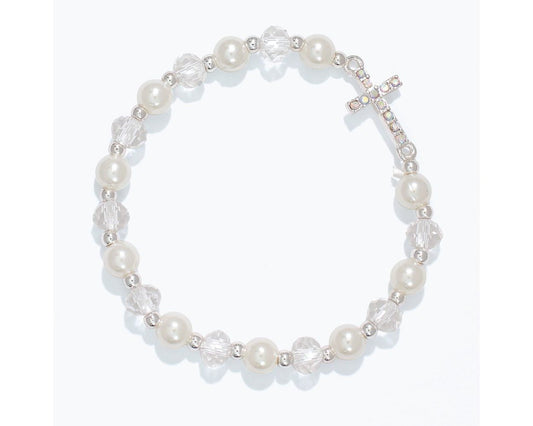 Little Love Crystal Cross Bracelet