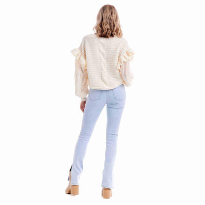 Mud Pie Willow Ruffle Sweater