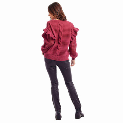 Mud Pie Willow Ruffle Sweater
