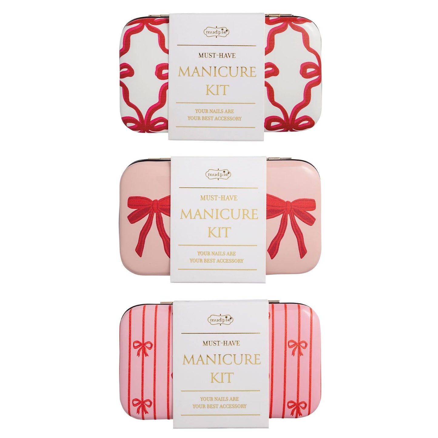 Mud Pie Bow Manicure Kit