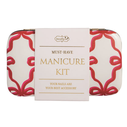 Mud Pie Bow Manicure Kit