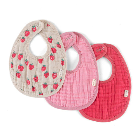 Itzy Bibs™ Set - Strawberries & Cream