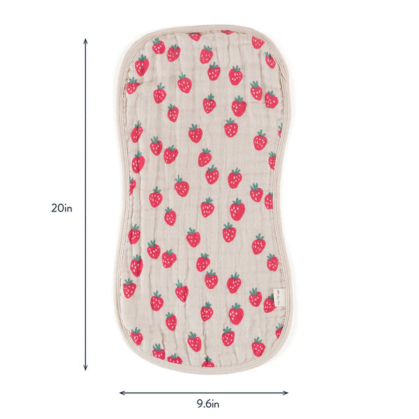 Itzy Burp Cloths™ Set - Strawberries & Cream