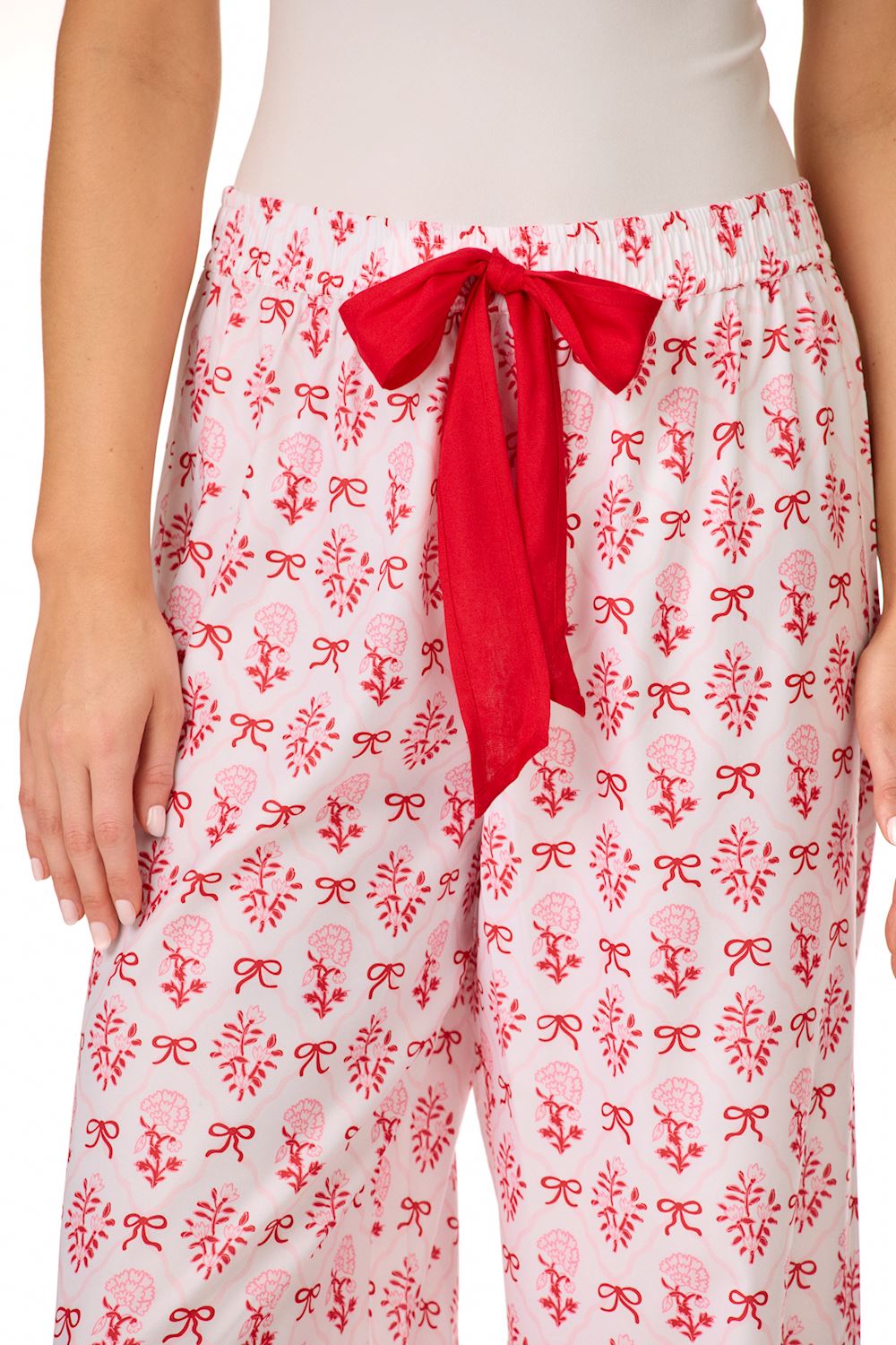 Mud Pie Bow Bloom Pajama Pants