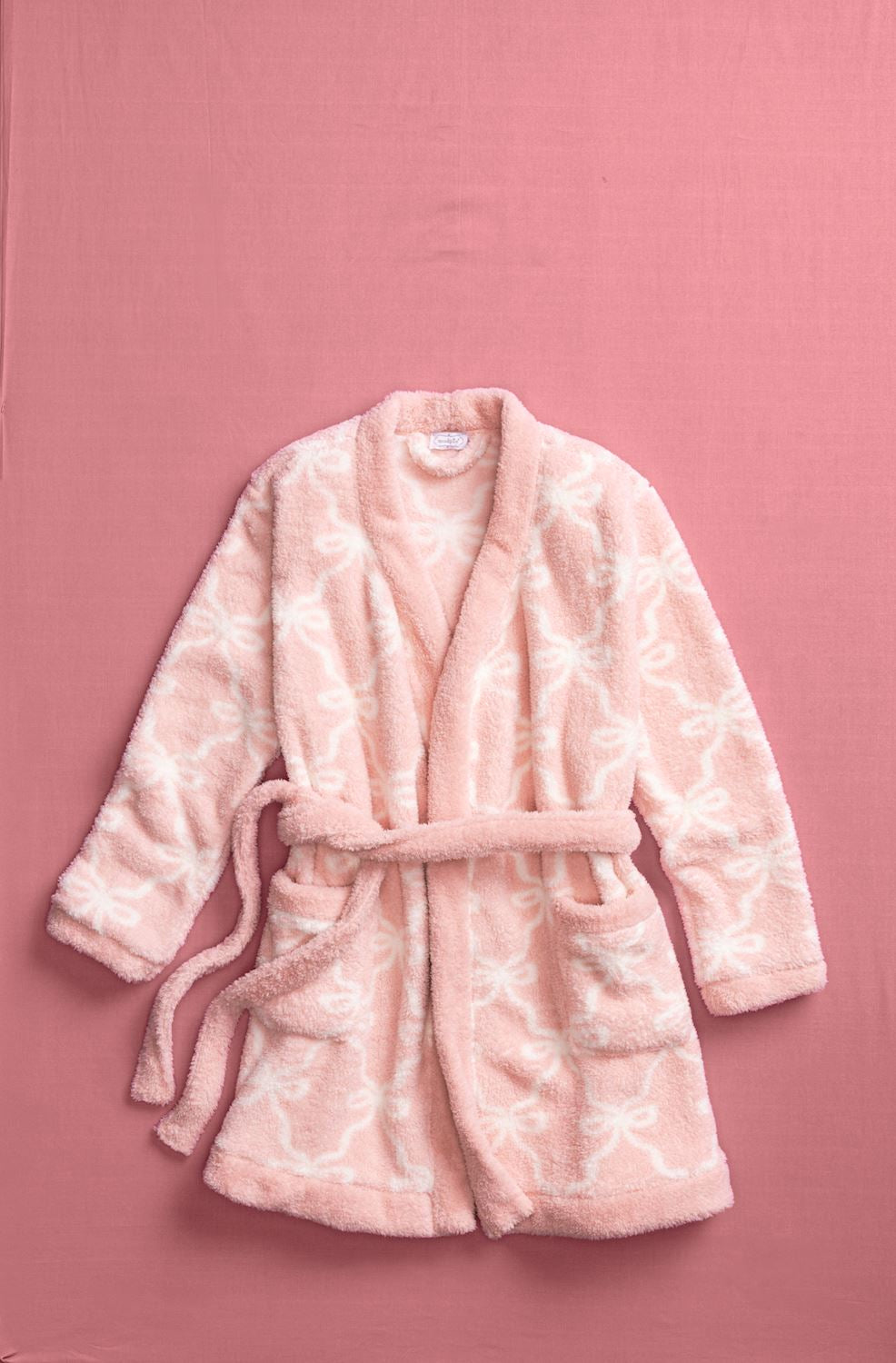 Mud Pie Blush Bow Robe