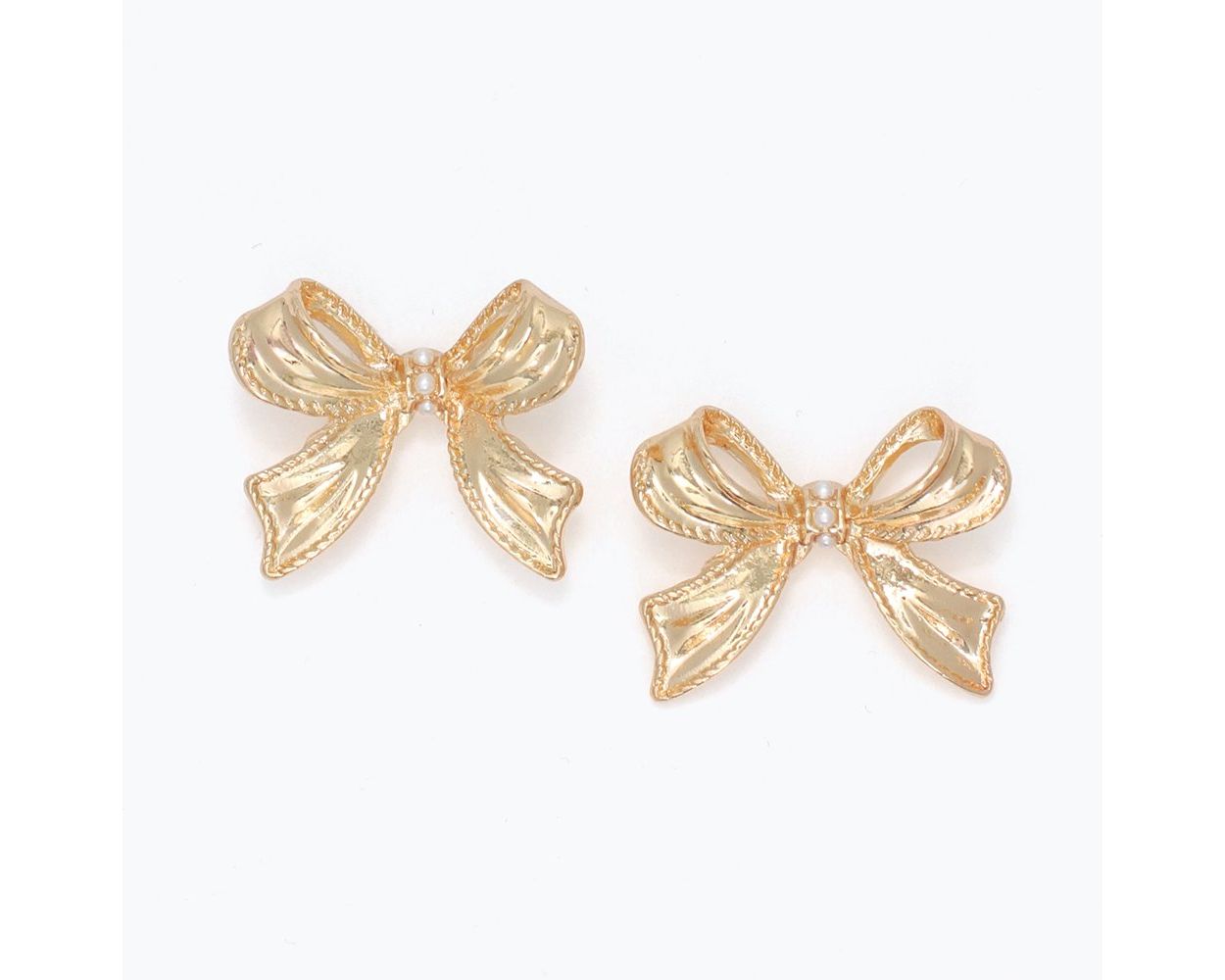 Gold Bow Earrings