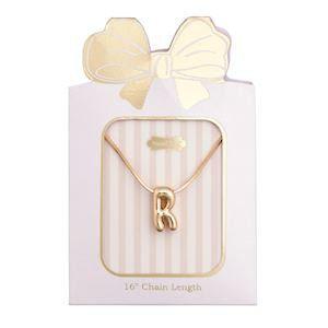 Mud Pie Gold Initial Necklaces