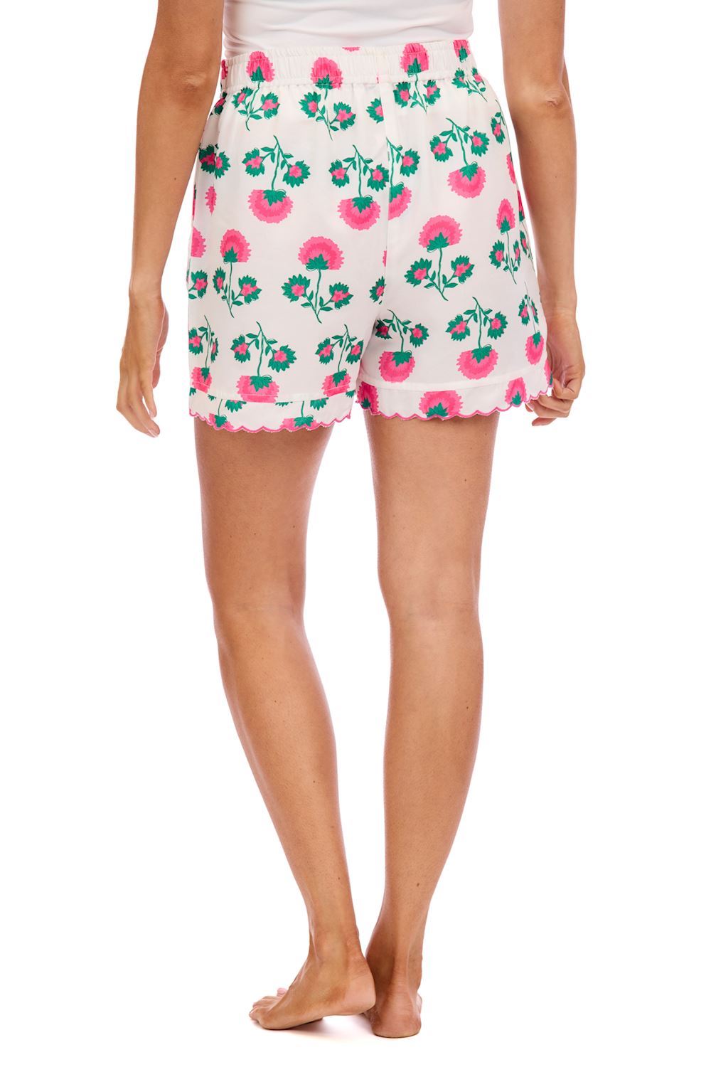 Mud Pie Pink Peony Pajama Shorts