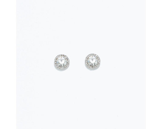 Cuties Sparkling Clear Outlined Earrings
