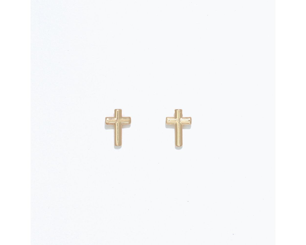 Cuties Classic Gold Cross Earrings