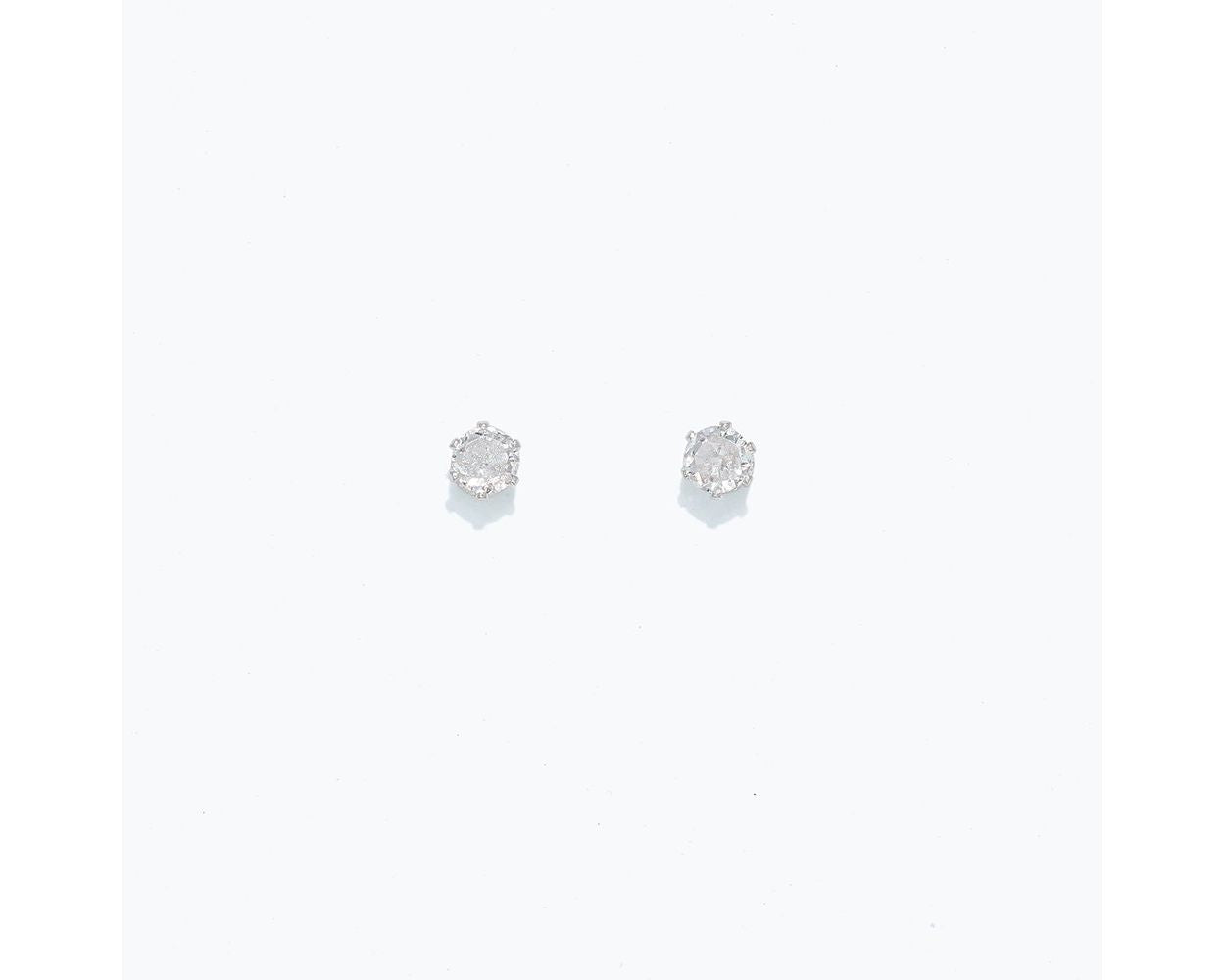 Cuties Silver CZ Stud Earrings