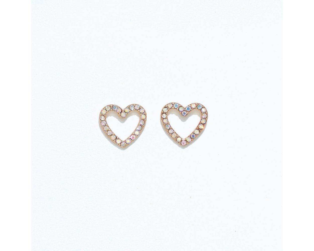 Cuties AB Crystal Heart Earrings