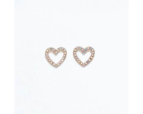 Cuties AB Crystal Heart Earrings