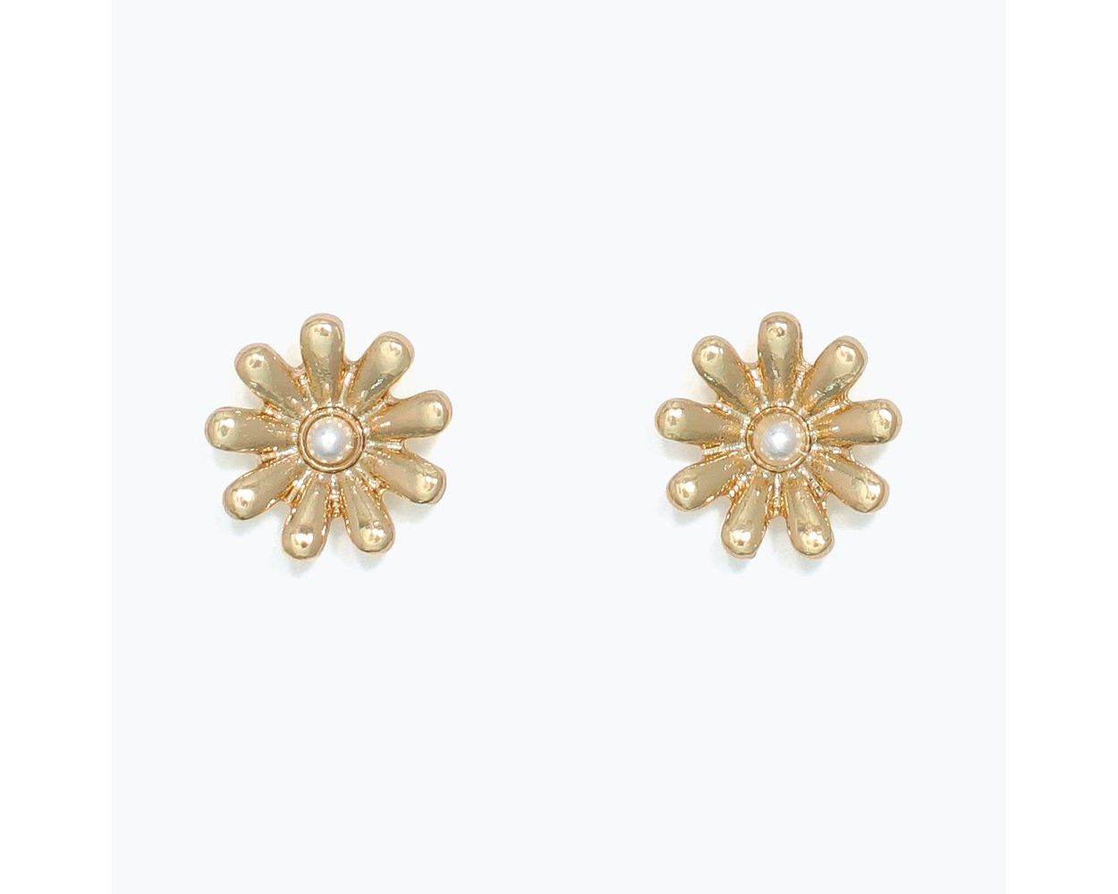 Cuties Flowers With Pearls Earrings
