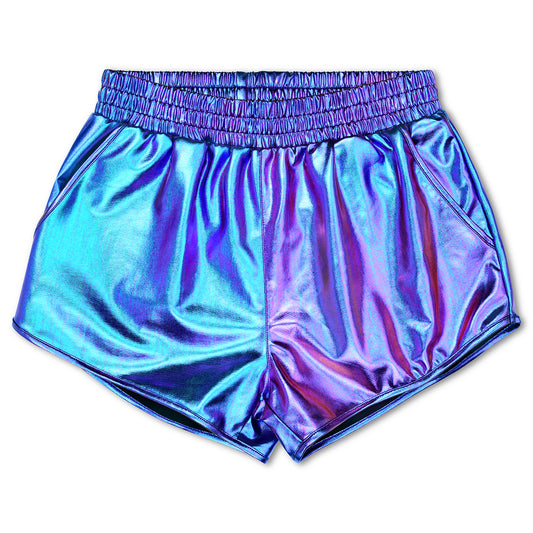 Youth Iridescent Metallic Shorts