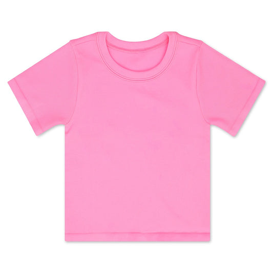 Youth Rose Ribbed Short Sleeve Shirt