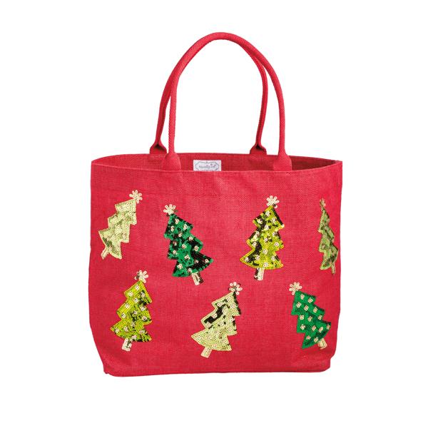 Mud Pie Holiday Classic Sparkle Totes