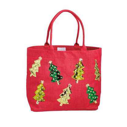 Mud Pie Holiday Classic Sparkle Totes