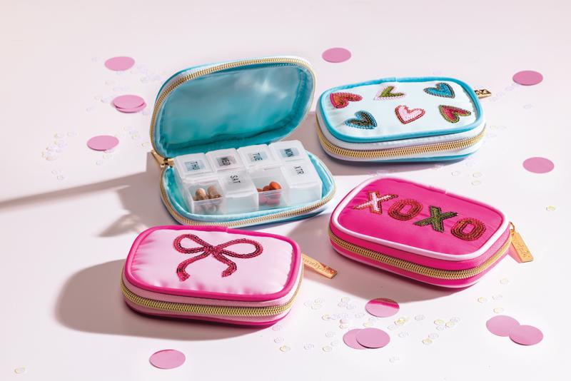 Mud Pie Sparkle Pill Cases