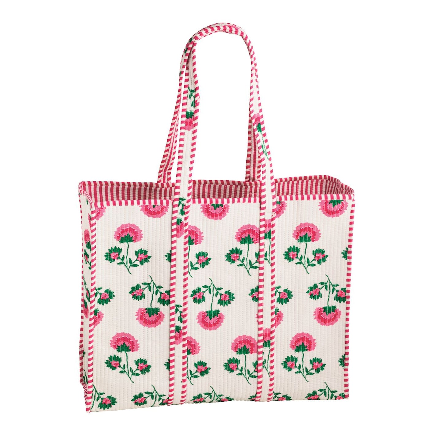 Mud Pie Peony Block Print Tote
