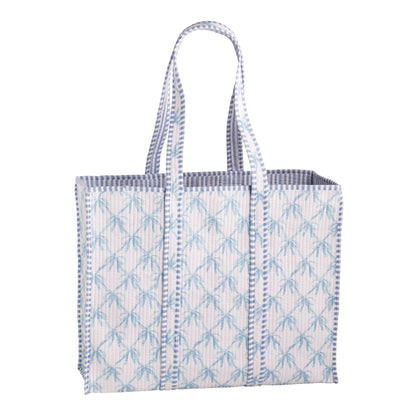 Mud Pie Bow Block Print Tote
