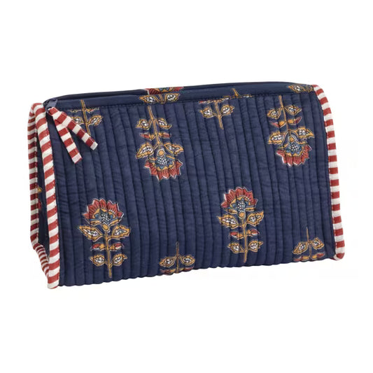 Mud Pie Navy Harvest Block Print Case