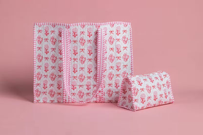 Mud Pie Bow Bloom Print Tote