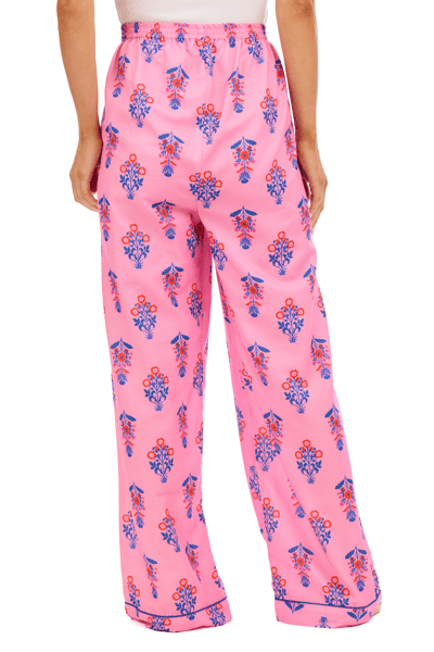 Mud Pie Pink Floral Print Pajama Pants
