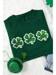 St. Patty's Sequin Clover Tee