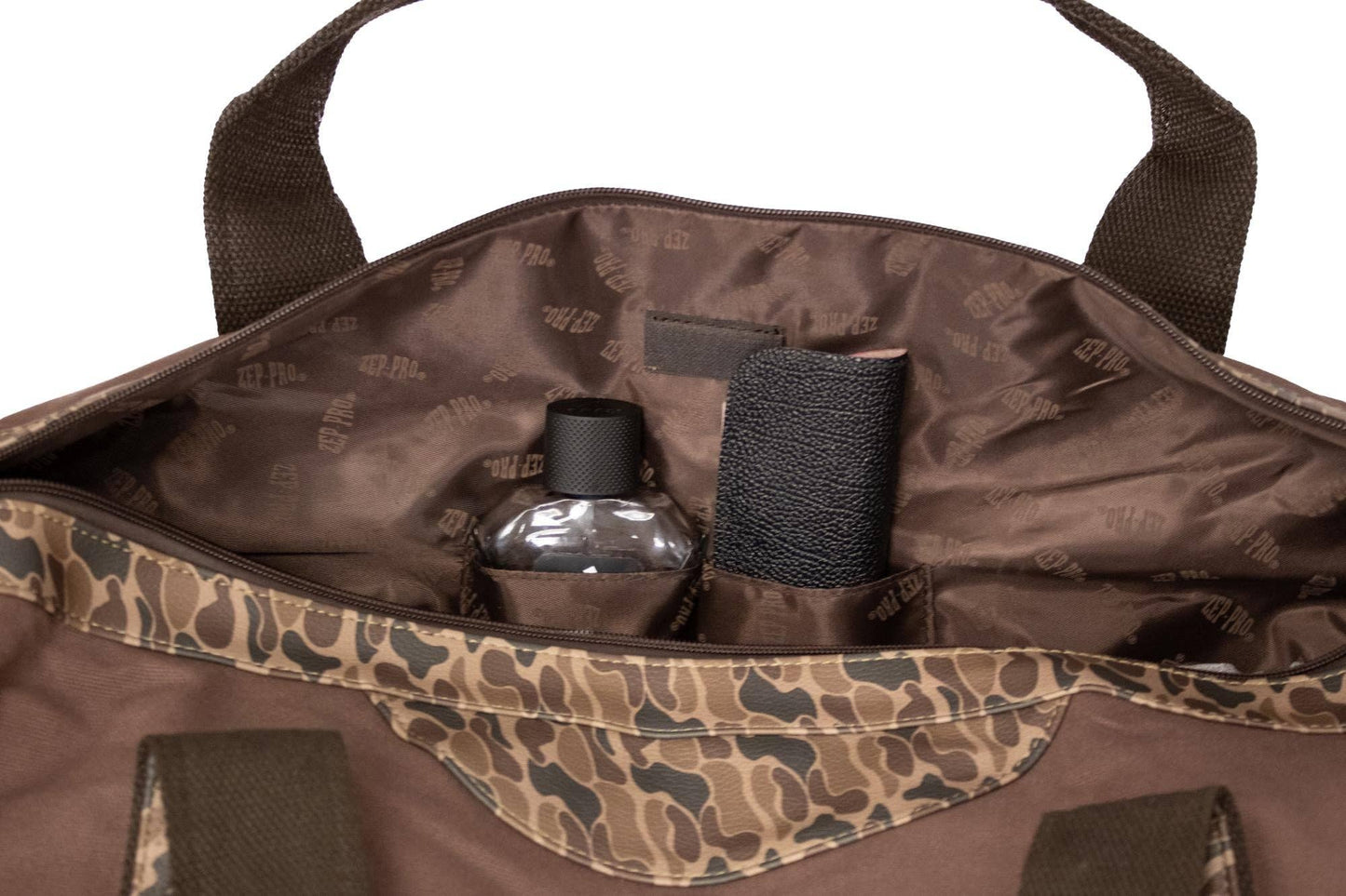 Brown & Tan Shot Shell Camo Weekender Bag