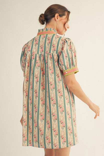 Jade Garden Floral Dress