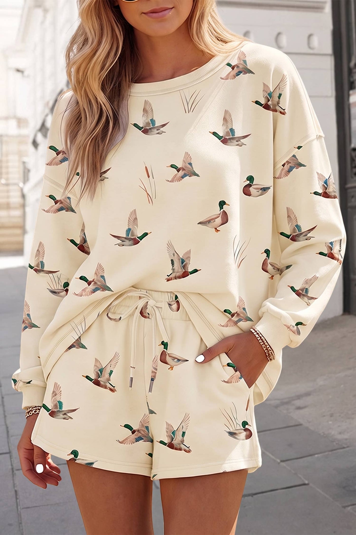 Mallard Long Sleeve Short Set