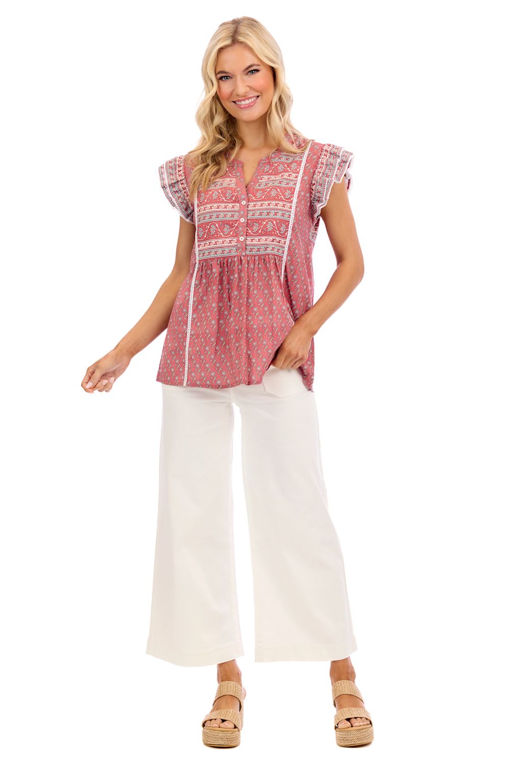 Mud Pie Marina Flutter Top