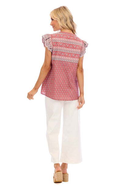 Mud Pie Marina Flutter Top