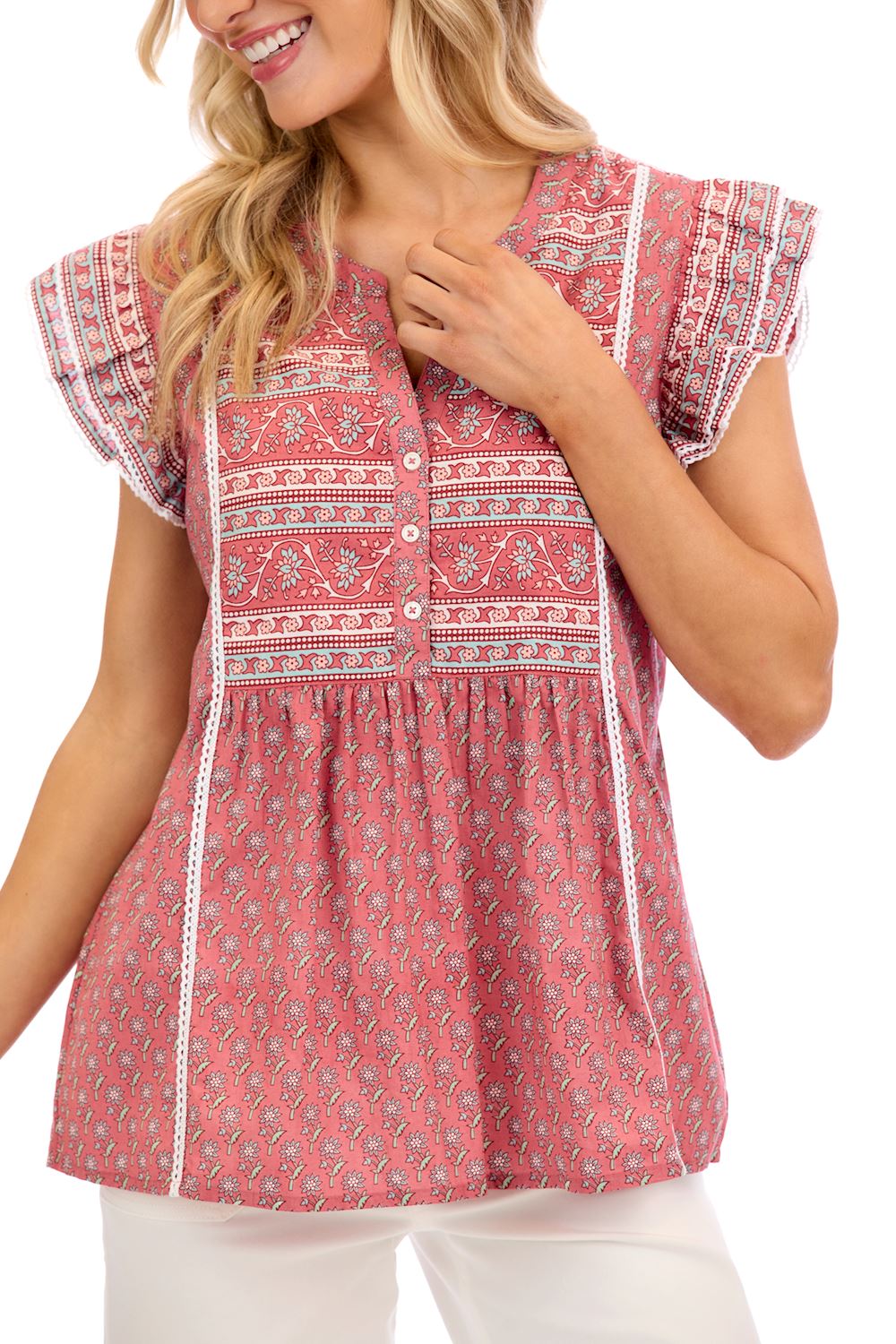 Mud Pie Marina Flutter Top