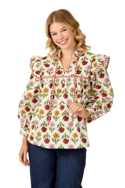 Mud Pie Harvest Poplin Top