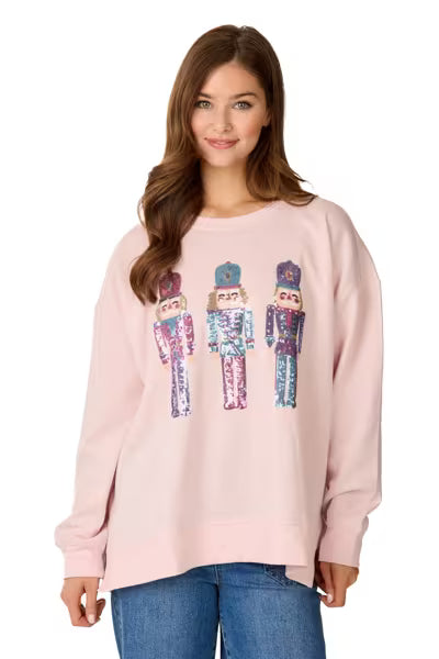 Mud Pie Nutcracker Sparkle Sweatshirt