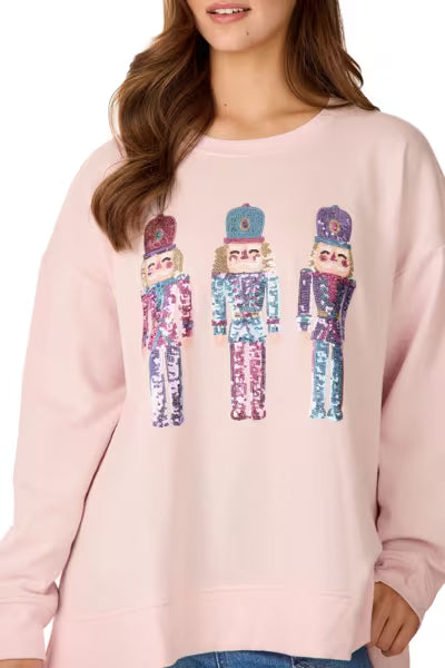 Mud Pie Nutcracker Sparkle Sweatshirt