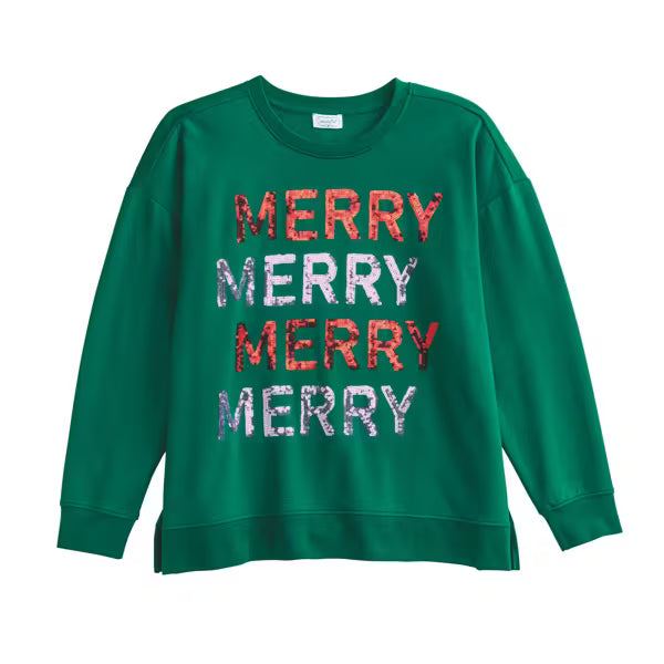 Mud Pie Merry Sparkle Sweatshirt