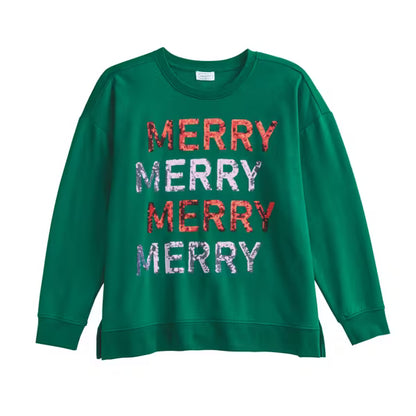 Mud Pie Merry Sparkle Sweatshirt