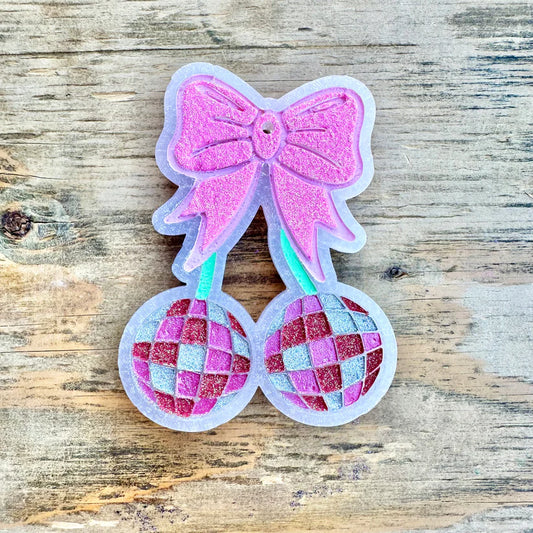 Disco Cherries with Bow Car Freshie