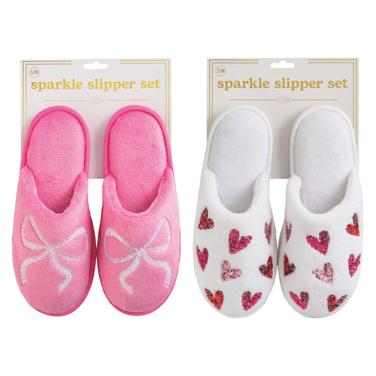 Mud Pie Sparkle Slippers
