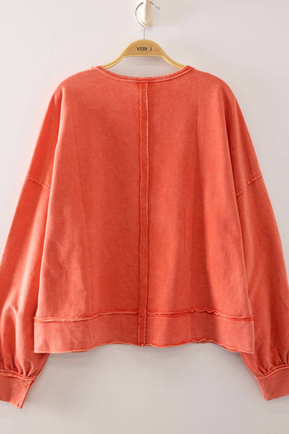 Maddie Vintage Days Raw Edge Top